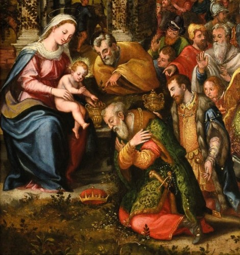 Adoration of the Magi - Flemish school of the 17th century,  circle of Frans Francken II (1581-1642) - Louis XIII